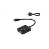 Frisby FA-6672C Mini HDMI - VGA ve SES Aktif Dijital Analog Dönüştürücü (1080p)