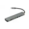 Frisby FA-7662TC USB Type-C™ - HDMI + SD-TF + USB 3.0 Adaptör + PD Şarj (KDO)