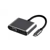 FRISBY FA-7678C Type-c - HDMI+VGA 4Kx2K Adaptör (KDO)