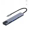 FRISBY FA-7682C Type-c - 8in1  RJ45+TF-SD+HDMI+USB+PD (KDO)
