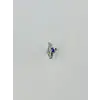 Rodyum Zirkon  Taşlı Çelik Göbek - Pg0010