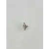 Rodyum Zirkon  Taşlı Çelik Göbek - Pg0006