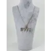 Göktürk Figürlü Çelik Erkek Kolye - Ekl0110