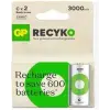 Gp 3000 mAh Orta Boy Şarjlı Pil 2 li  Paket C Boy GP300CHCBMTR-2EB2