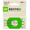 GP AAA 950 mAh Şarjlı İnce Kalem Pil 4lü Paket GP100AAHCEMTR-4LÜ