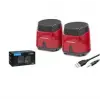 Hadron HD6024R Speaker Pc Kırmızı 8.5-9-9 cm (KDO)