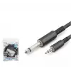 Hadron Hdx1077 6.5Mm To 3.5Mm Kablo Enstrüman Gitar 3M Siyah