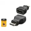 HADRON HDX1268 Mini HDMI to HDMI Adaptör 1080p Siyah (KDO)