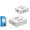 HADRON HDX1282 HD VIDEO CONVERTOR AV (IN) TO HDMI (OUT) BEYAZ (KDO)