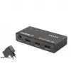 HADRON HDX1295 HDMI Splitter 4K 3D 1 In 2 Out - Siyah