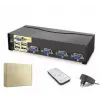 Hadron Hdx1381  4 Port  Vga Kvm Switch Uzaktan kumanda 5V adaptör