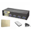 Hadron Hdx1381  4 Port  Vga Kvm Switch Uzaktan kumanda 5V adaptör (KDO)