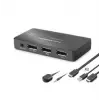 HADRON HDX1426 DisplayPort KVM Switch 2 Console USB Port 2 DisplayPort Siyah (KDO)