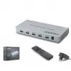 HADRON HDX1436 HDMI Quad Multi Viewer Kumandalı 4 Giriş 1 Çıkış Gri (KDO)