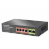 HADRON HDX1440 AI PoE Switch 4 Port 2 Uplink 45W Siyah (KDO)