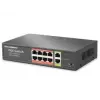 HADRON HDX1441 AI PoE Switch 8 Port 2 Uplink 65W Siyah