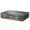 HADRON HDX1441 AI PoE Switch 8 Port 2 Uplink 65W Siyah (KDO)