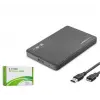 HADRON HDX1752S 2.5 İnç SATA HDD-SSD Harici Disk Kutusu USB 3.0 Micro-B - Siyah