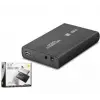 HADRON HDX1753 HDD KUTUSU USB2.0 METAL SATA 3.5 SİYAH (KDO)