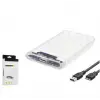 HADRON HDX1760 HDD KUTU USB3.0 PLASTİK SATA 2.5 TRANSPARENT (KDO)