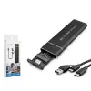 Hadron Hdx1769 Ssd Kutu Type-C3.1 + Usb3.0 Nvme M2 Chip Jms581D Siyah (KDO)