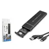 Hadron Hdx1769 Ssd Kutu Type-C3.1 + Usb3.0 Nvme M2 Chip Jms581D Siyah (KDO)