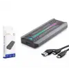HADRON HDX1775 SSD KUTU TYPE-C3.1 + USB3.0 NVME M2 CHIP RTL9210 SİYAH