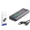 HADRON HDX1775 SSD KUTU TYPE-C3.1 + USB3.0 NVME M2 CHIP RTL9210 SİYAH