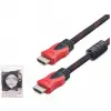 HADRON HDX2017 10MT HDMI (M) TO HDMI (M) KABLO ÖRGÜLÜ 10M SİYAH