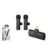 Hadron HDX2786 Kablosuz  Çift Yaka Mikrofonlu  Lighting Son derece hassas 20 metre erişilebilir