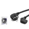 Hadron Hdx5555 1.8MT Power Kablo 42Pin 1Mm 500W L Tip  Siyah