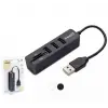 Hadron Hdx7009 Usb Hub Combo 3-Usb + Sd + Tf Siyah