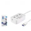 Hadron Hdx7028 Usb3.0 Hub Combo 3-Usb3.0 + Ms + Sd + M2 + Tf 20Cm Beyaz (KDO)