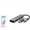 HADRON HDX7040 TYPE-C HUB 3-USB2.0 + USB3.0 GRİ (KDO)