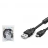 Hadron Hdx7523 Usb Mini V3-5Pin To Usb Kablo 3M Siyah (KDO)