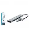 Hadron Hdx7828 Type-C Hub Combo 3-Usb3.0 + Usb + Type-C + Audio + Sd + Tf 8In1 Gri (KDO)