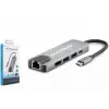 HADRON HDX7831 TYPE-C HDTV COMBO HDMI 4K 30HZ + TYPE-C + 2-USB3.0 + LAN 5IN1 GRİ (KDO)