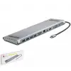 HADRON HDX7854 TYPE-C HDTV COMBO TYPE-C + HDMI 4K 30Hz + 4-USB3.0 + VGA + AUDIO + (KDO)