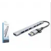 Hadron Hdx7857 Usb + Type-C Hub 7In1 1-Usb3.0 6-Usb2.0 Gri (KDO)