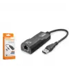 HADRON HDX7867 USB 3.0 Ethernet Adaptör Gigabit Siyah (KDO)