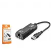 HADRON HDX7867 USB 3.0 Ethernet Adaptör Gigabit Siyah (KDO)