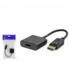 HADRON HDX7873 DisplayPort to HDMI Dişi Görüntü Dönüştürücü 4K 30 Hz - Siyah (KDO)