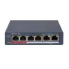 Hikvision DS-3E1106P-EI-M 4 Port PoE 10-100 2-Uplınk Yönetilemez Switch