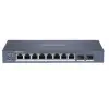Hikvision DS-3E1510P-SI 8 Port 10-100-1000 Mbps Gigabit Akıllı Yönetilebilir PoE Switch
