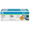 HP 36A Black Siyah Çiftli 2.000 Sayfa Toner CB436AD