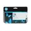 HP 738 Cyan Mavi 130ML Plotter Kartuşu 498N5A (KDO)
