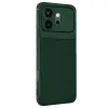 Huawei Honor 600 Auto Focus Karbon Kapak - Koyu Yeşil