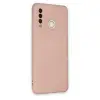 Huawei P30 Lite Kılıf Nano İçi Kadife Silikon - Pudra