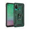 Huawei P40 Lite E Kılıf Sofya Yüzüklü Silikon Kapak - Yeşil
