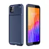 Huawei Y5p Kılıf Auto Focus Karbon Kapak - Lacivert